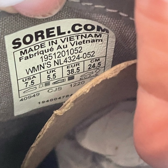 Sorel booties Emelie Chelsea Quarry and Black Waterproof - Picture 8 of 10